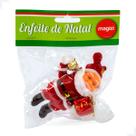 Charmoso Papai Noel de Veludo Vermelho 12,5cm - Enfeite Que Transmite Magia! Charmoso Papai Noel de Veludo Vermelho 12,5cm - Enfeite Que Transmite Magia!