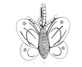 Charms pingentes pulseira 925 encantos de prata decorativos borboleta pendente pendente contas para fazer encantos diy