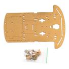 Chassi Carro Acrilico P/ Arduino Uno Robotica Segue Faixa