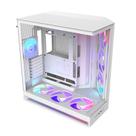 Chassi de computador NZXT H9 Flow RGB+ Mid-Tower White