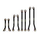 Chassis Links INJORA Black Coating Latão para Redcat Ascent-18 APEX 1/18