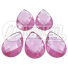 Chaton Acrilico Gota 18x25mm Rosa Claro - 5 unidades Chaton Acrilico Gota 18x25mm Rosa Claro - 5 unidades