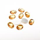 Chaton Acrílico Oval 10x14mm Amarelo - 10 unidades Chaton Acrílico Oval 10x14mm Amarelo - 10 unidades