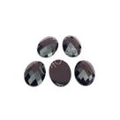 Chaton Acrílico Oval 18x25mm Preto - 5 unidades Chaton Acrílico Oval 18x25mm Preto - 5 unidades