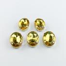 Chaton Acrilico Oval Mel Engrampado Dourado 13x18mm - 5 unidades Chaton Acrilico Oval Mel Engrampado Dourado 13x18mm - 5 unidades