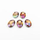 Chaton Acrilico Oval Rosa Furta-Cor Engrampado Prata 13x18mm - 5 unidades Chaton Acrilico Oval Rosa Furta-Cor Engrampado Prata 13x18mm - 5 unidades