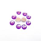 Chaton Acrílico Redondo 14mm Lilás- 10 unidades