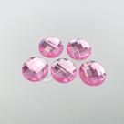 Chaton Acrilico Redondo 18mm Rosa Bebê - 5 unidades Chaton Acrilico Redondo 18mm Rosa Bebê - 5 unidades