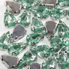 Chaton Engrampado Gota 8x13mm Gotas 50 peças ou 100 peças Chaton Engrampado Gota 8x13mm Gotas 50 peças ou 100 peças