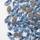 Chaton Engrampado Navete 7x15mm - Azul 50 peças17g