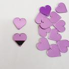Chaton Espelhado Coração Roxo 24mm - 100 Peças Chaton Espelhado Coração Roxo 24mm - 100 Peças