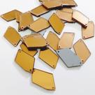 Chaton Espelhado Irregular Marron D12 30mm- 100 Peças