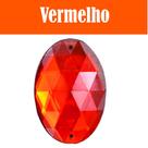 Chaton Oval Taz-021 - 14mm - Vermelho - Nº: 5 - Nybc Chaton Oval Taz-021 - 14mm - Vermelho - Nº: 5 - Nybc