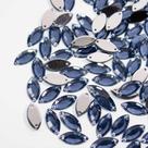 CHATON PRIMEIRA LINHA NAVET 7X15mm - AZUL MONTANA COM 250Ppçs