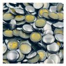 Chaton Redondo 8mm Metal Grafite 500pçs 75g Colagem Bijuteria Artesanato