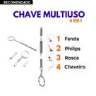 Chave 4 Em 1 Para ajuste em Óculos 4 Funções