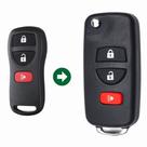Chave Adaptação Nissan Frontier Sentra 3 Botões