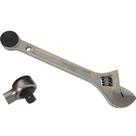 Chave ajustável / catraca 10" cromada 2 em 1 - Lee Tools