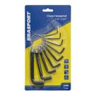 Chave Allen 1/16" a 3/8" c/10pçs - Brasfort 8288