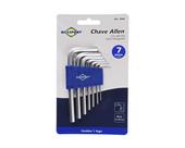 Chave Allen Brasfort Jgo 7Pcs 1,50-6,0Mm Blister 7828