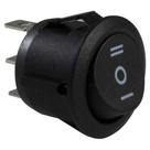 Chave Botoeira On/Off 3 polos 6a 250v Preta