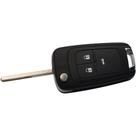 Chave Canivete 3 Botoes Universal Automotive Onix prisma s10 sonic cruze Un42045