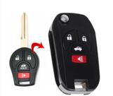 Chave Canivete Adaptação Do Controle Original Nissan Versa 4 Botões