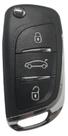 Chave Canivete Alarme Universal Peugeot/Citroen 3 Botões Fks Sistec Eclipse Defender Chave Canivete Alarme Universal Peugeot/Citroen 3 Botões Fks Sistec Eclipse Defender