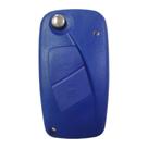 Chave Canivete Carcaça Fiat Punto Stilo Idea 3 Botões Azul