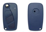 Chave Canivete Carcaça Fiat Punto Stilo Idea 3 Botões Azul