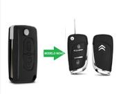 Chave Canivete Citroen C3 Modelo Novo Compatível Com Suporte 2 Botões