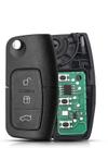 Chave Canivete Ford Focus/New Fiesta/Ecosport 3 Botões Completa Veicular