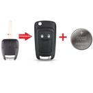 Chave Canivete GM Chevrolet Celta Corsa Classic S10 Prisma Montana 2 Botões + Bateria
