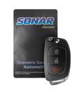 Chave Canivete HB Sonar LED Vermelho Controle 2 Botões