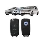 Chave Canivete Interruptor Alarme VW Gol G5 G6 Fox Polo SpaceFox Jetta 3 Botões Lamina