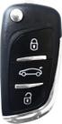 Chave Canivete KD900 Peugeot / Citroen 3 Botoes S/Pcf