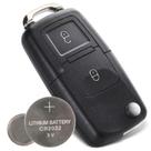 Chave Canivete Original Saveiro Cross G5 Golf Fox Gol - 2 BOTÕES + Bateria