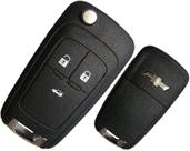 Chave Capa de Carcaça Oca substitutiva compativel original 3 Botões Gm Onix Prisma Sp