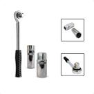 Chave Catraca 1/2 Emborrachado + 2 Soquetes Velas 16 e 21mm