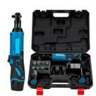 Chave Catraca À Bateria 12v Bivolt Com Soquetes + 2 Baterias