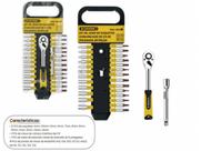 Chave catraca com soquetes encaixe de 1/4" com 28 pçs bom-3210 Chave catraca com soquetes encaixe de 1/4" com 28 pçs bom-3210