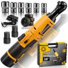 Chave Catraca Eletrica 3/8 80Nm Soquete 2 Baterias + Maleta