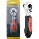 Chave Catraca Toco Eda Com Encaixe Duplo Para Soquete 1/4'' E 1/2'' - 0De Chave Catraca Toco Eda Com Encaixe Duplo Para Soquete 1/4'' E 1/2'' - 0De