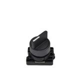 CHAVE COMUT./SELETORA PLAST. - FURO Ø 22,5mm - LAY5-ED3 - (KNOB CURTO) - 3 POS. FIXAS - (1-0-2)