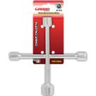 Chave Cruz 4 Bocas Cruzeta 10 12 14 17mm Sextavado Universal Chave Cruz 4 Bocas Cruzeta 10 12 14 17mm Sextavado Universal