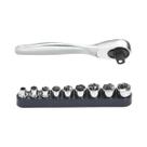 Chave De Catraca Mini De 1/4 Polegada Com 72 Dentes, Chave De Fenda Com Soquete, Ferramentas Manuais