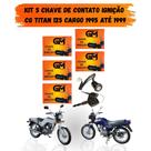 Chave de Contato Ignição CG Titan 125 Cargo 1995 até 1999 Kit com 5 Chave de Contato Ignição CG Titan 125 Cargo 1995 até 1999 Kit com 5