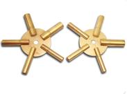 Chave de corda para relógio TAURISH, conjunto de 2 peças em latão com 5 hastes Chave de corda para relógio TAURISH, conjunto de 2 peças em latão com 5 hastes