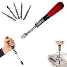Chave de fenda com catraca Bticx Push-Pull com 5 cabeças substituíveis