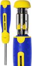 Chave de fenda com catraca Megapro 13 em 1 com eixo hexagonal amarela Chave de fenda com catraca Megapro 13 em 1 com eixo hexagonal amarela